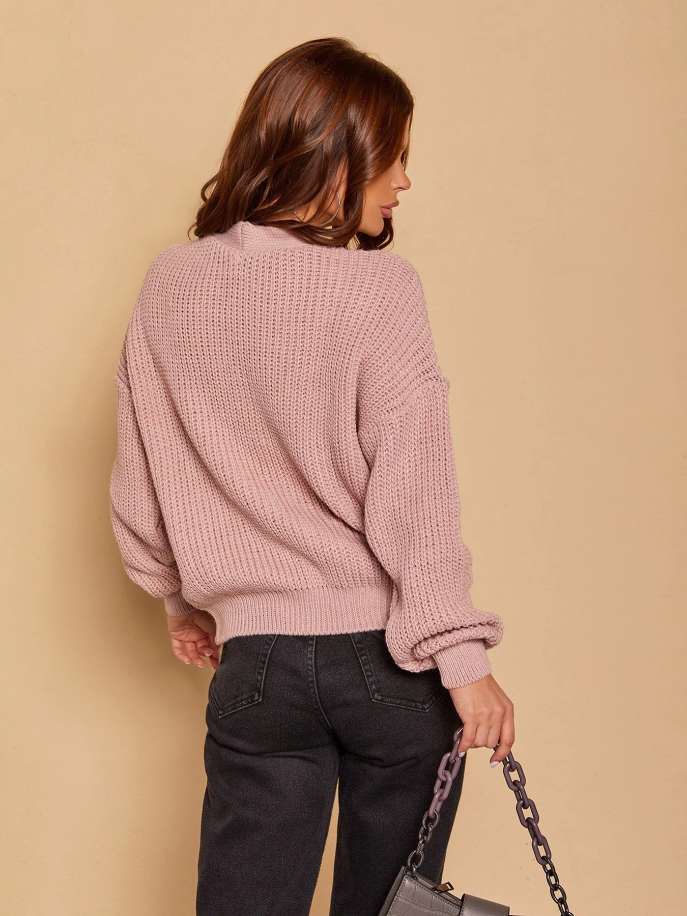 Свитры и кардиганы ISSA Plus модель WN20-179_pink Фото