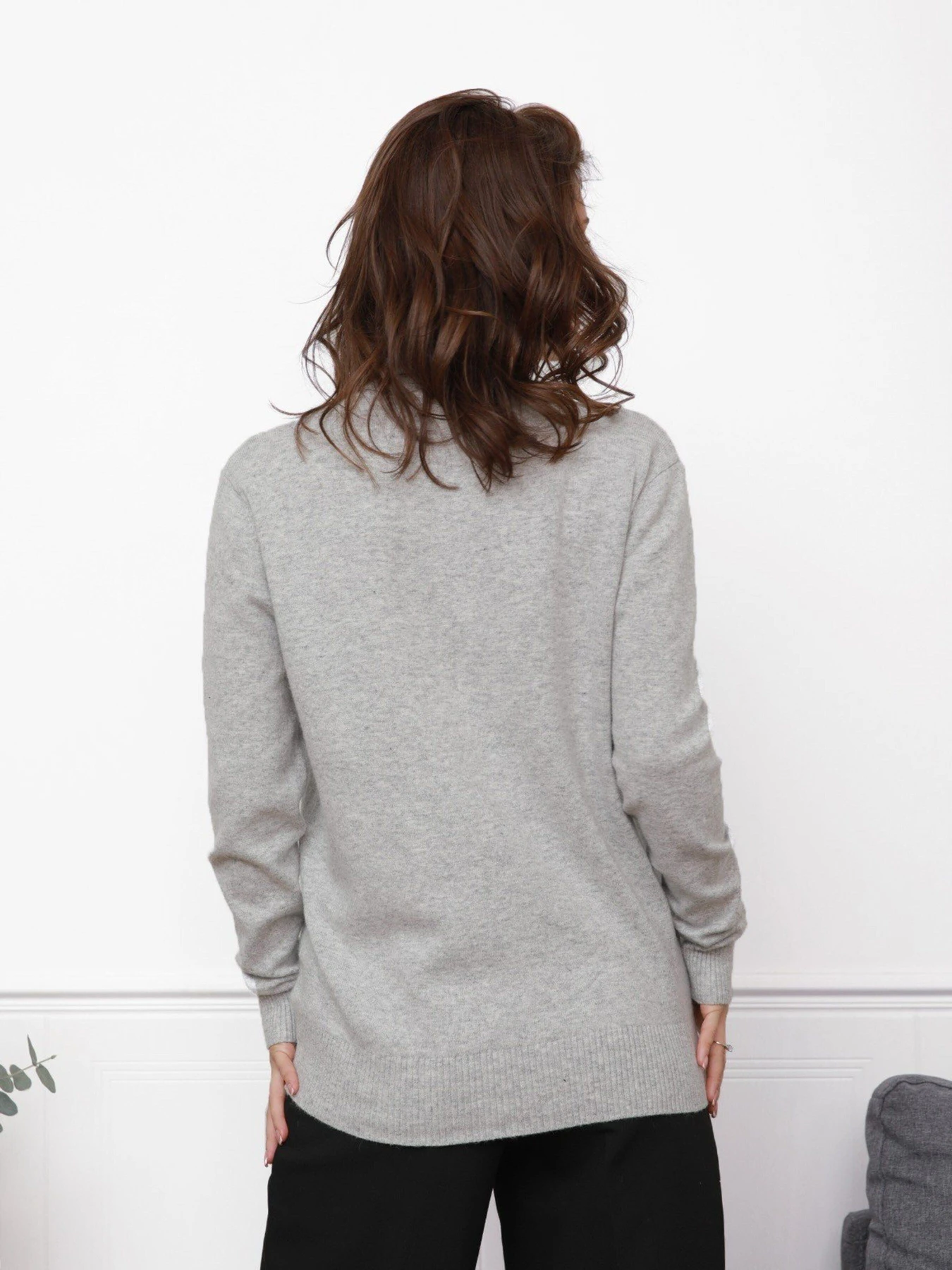 Свитры и кардиганы ISSA Plus модель WN20-46_grey Фото