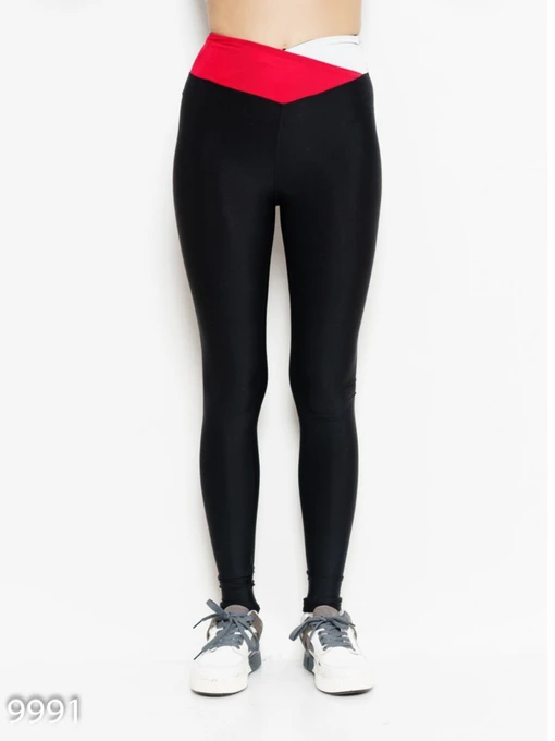 Брюки ISSA Plus модель 9991_blackred Фото