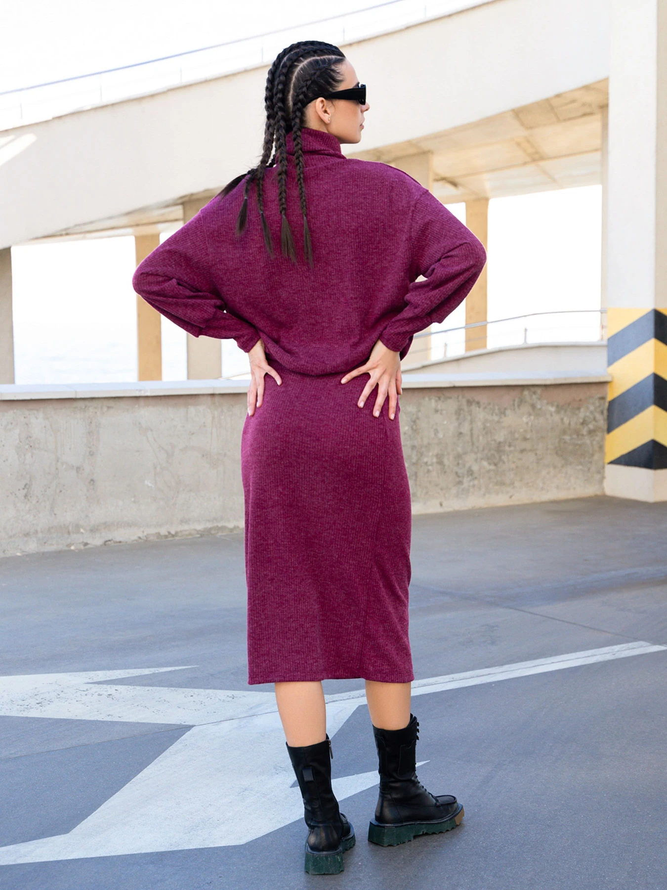Костюмы ISSA Plus модель 13557_burgundy Фото