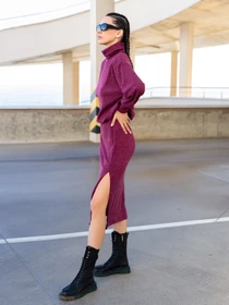 Костюмы ISSA Plus модель 13557_burgundy Фото