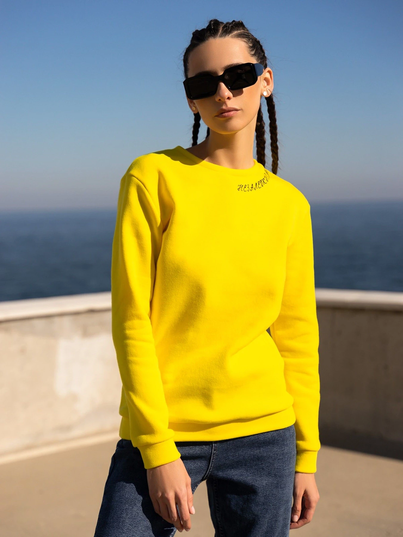 Худі та світшоти ISSA Plus модель 13599_yellow Худі та світшоти ISSA Plus модель 13599_yellow Фото
