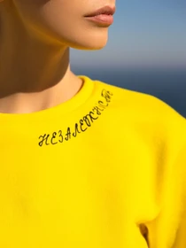 Худі та світшоти ISSA Plus модель 13599_yellow Фото