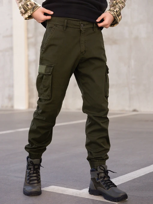 Брюки ISSA Plus модель GN-474_khaki Фото