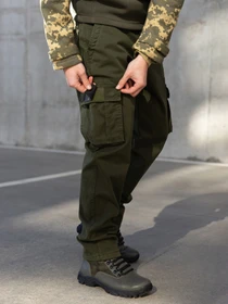Брюки ISSA Plus модель GN-475_khaki Фото