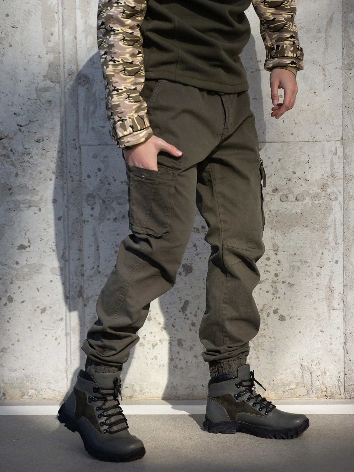 Брюки ISSA Plus модель GN-478_khaki Брюки ISSA Plus модель GN-478_khaki Фото