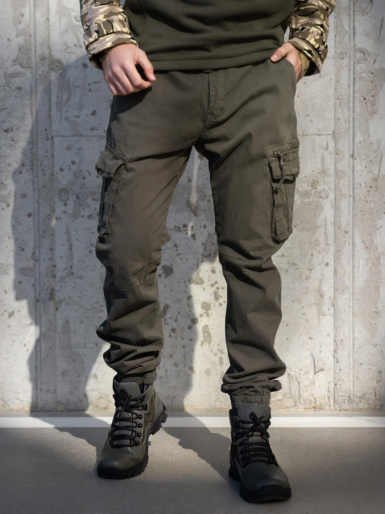 Брюки ISSA Plus модель GN-478_khaki Брюки ISSA Plus модель GN-478_khaki Фото
