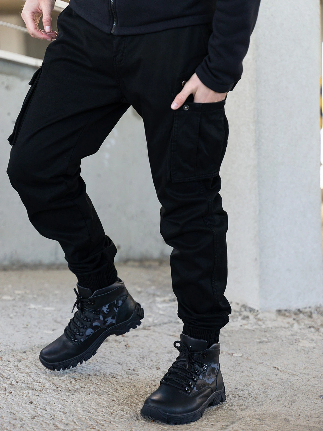 Брюки ISSA Plus модель GN-482_black Брюки ISSA Plus модель GN-482_black Фото