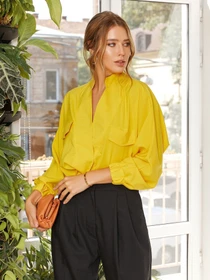 Сорочки ISSA Plus модель 12830_yellow Фото