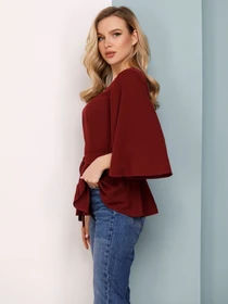 Сорочки ISSA Plus модель SA-149_burgundy Фото