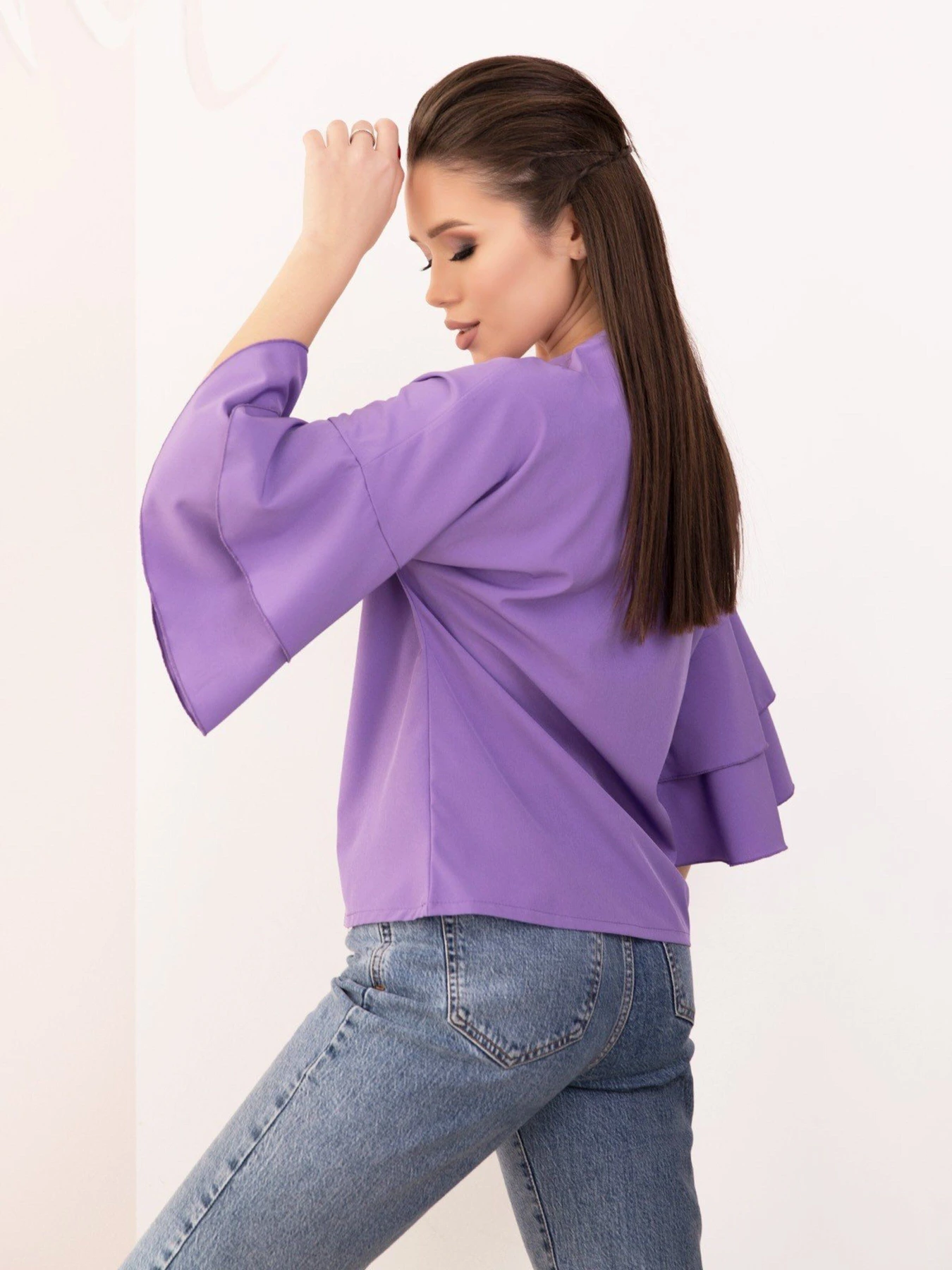 Рубашки ISSA Plus модель SA-153_purple Рубашки ISSA Plus модель SA-153_purple Фото
