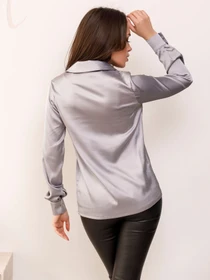 Рубашки ISSA Plus модель SA-154_grey Фото