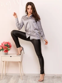 Рубашки ISSA Plus модель SA-154_grey Фото