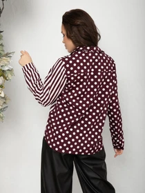 Рубашки ISSA Plus модель SA-215_burgundy Фото
