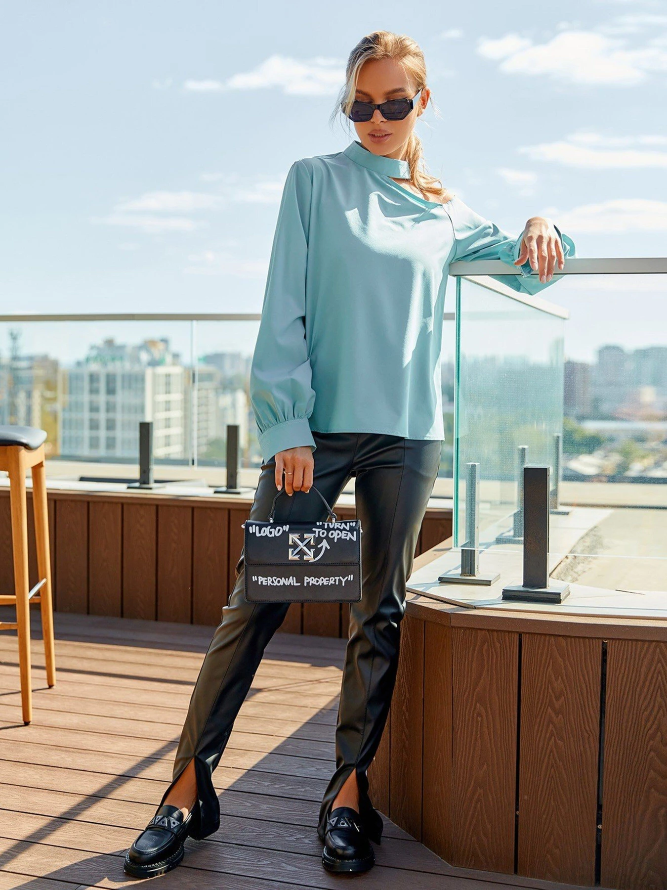 Сорочки ISSA Plus модель SA-285_mint Сорочки ISSA Plus модель SA-285_mint Фото