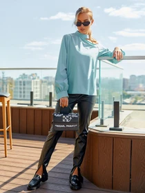 Сорочки ISSA Plus модель SA-285_mint Фото