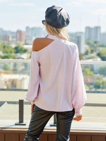 Сорочки ISSA Plus модель SA-285_lilac Фото