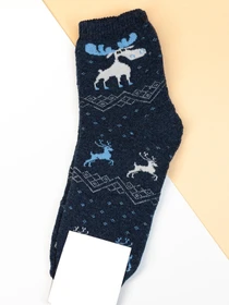 Носки и гольфы ISSA Plus модель NS-156_darkblue Фото