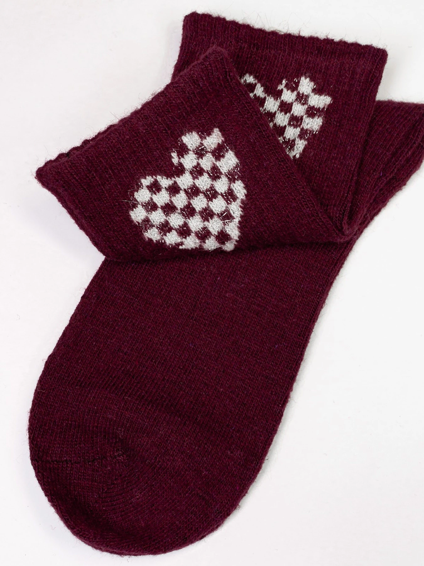 Носки и гольфы ISSA Plus модель NS-160_burgundy Фото
