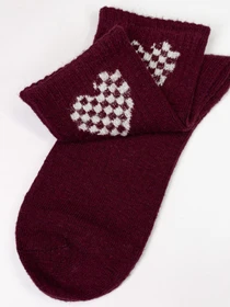 Носки и гольфы ISSA Plus модель NS-160_burgundy Фото