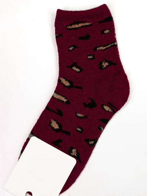 Шкарпетки та гольфи ISSA Plus модель NS-161_burgundy Фото