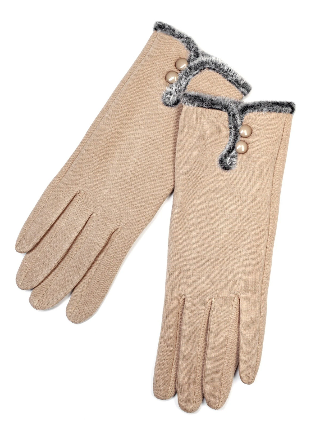 Перчатки и варежки ISSA Plus модель PE-05_beige Фото