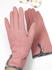 Перчатки и варежки ISSA Plus модель PE-05_pink Фото