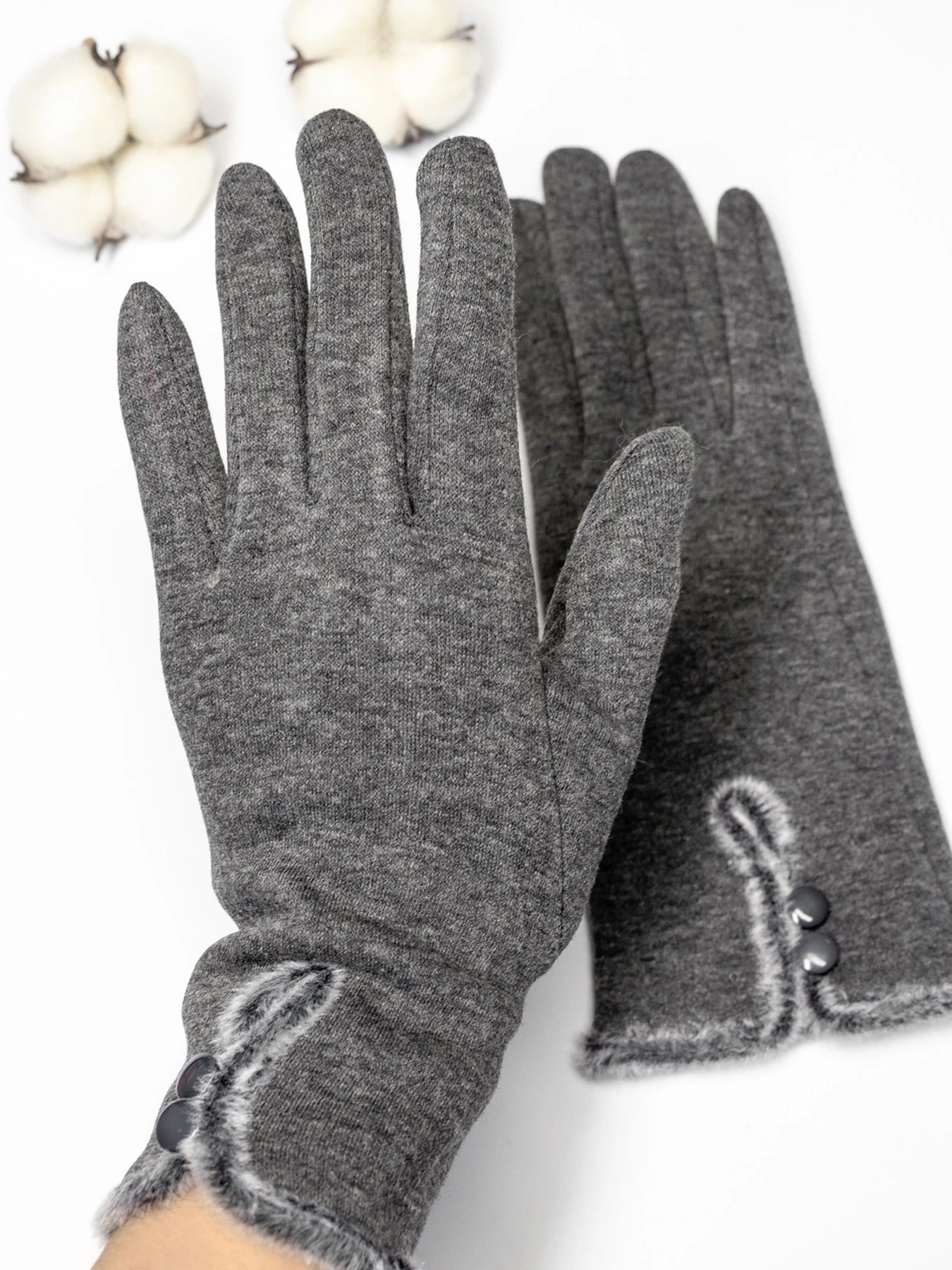 Перчатки и варежки ISSA Plus модель PE-14_darkgray Фото