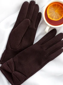 Перчатки и варежки ISSA Plus модель PE-18_darkbrown Фото