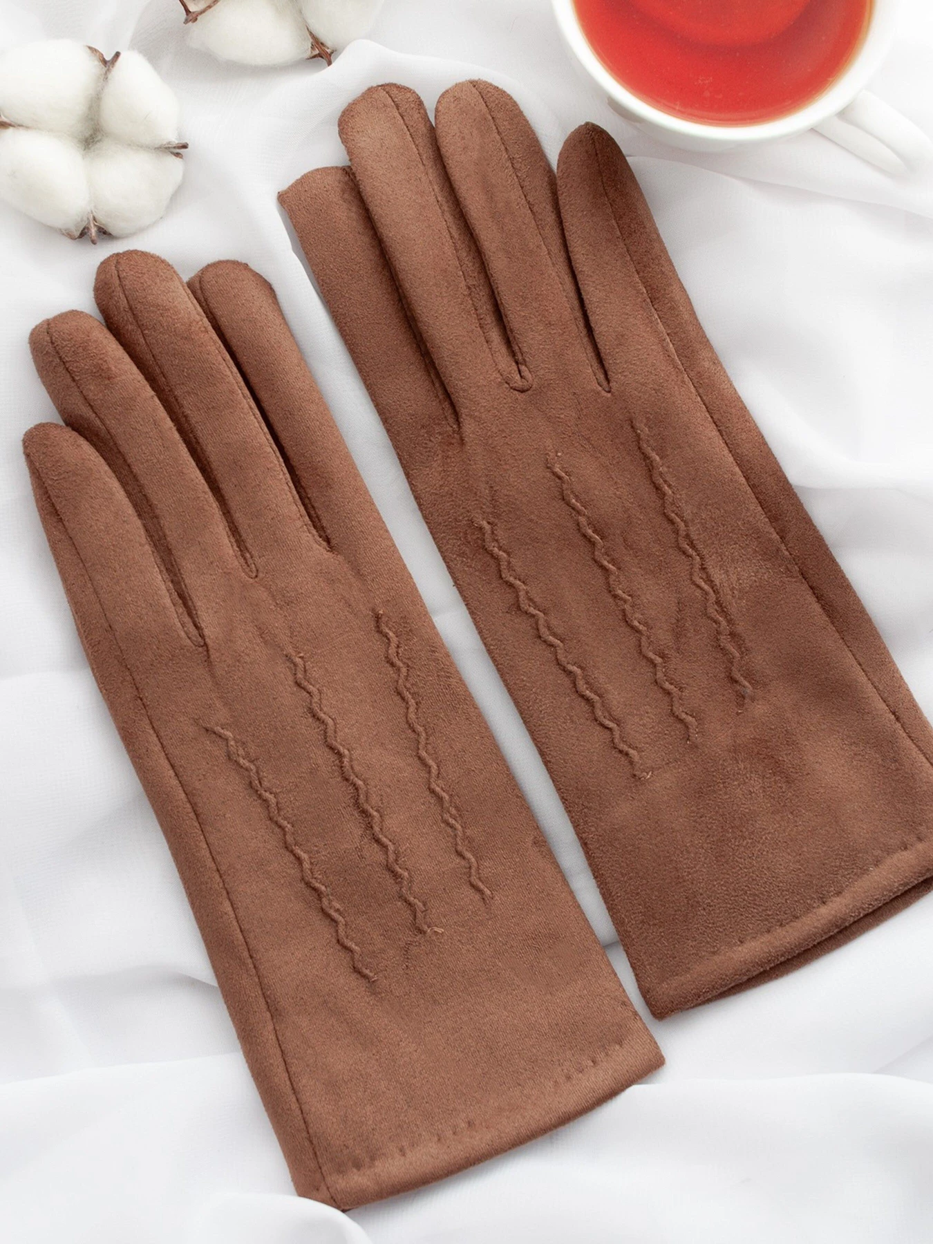 Перчатки и варежки ISSA Plus модель PE-19_brown Фото