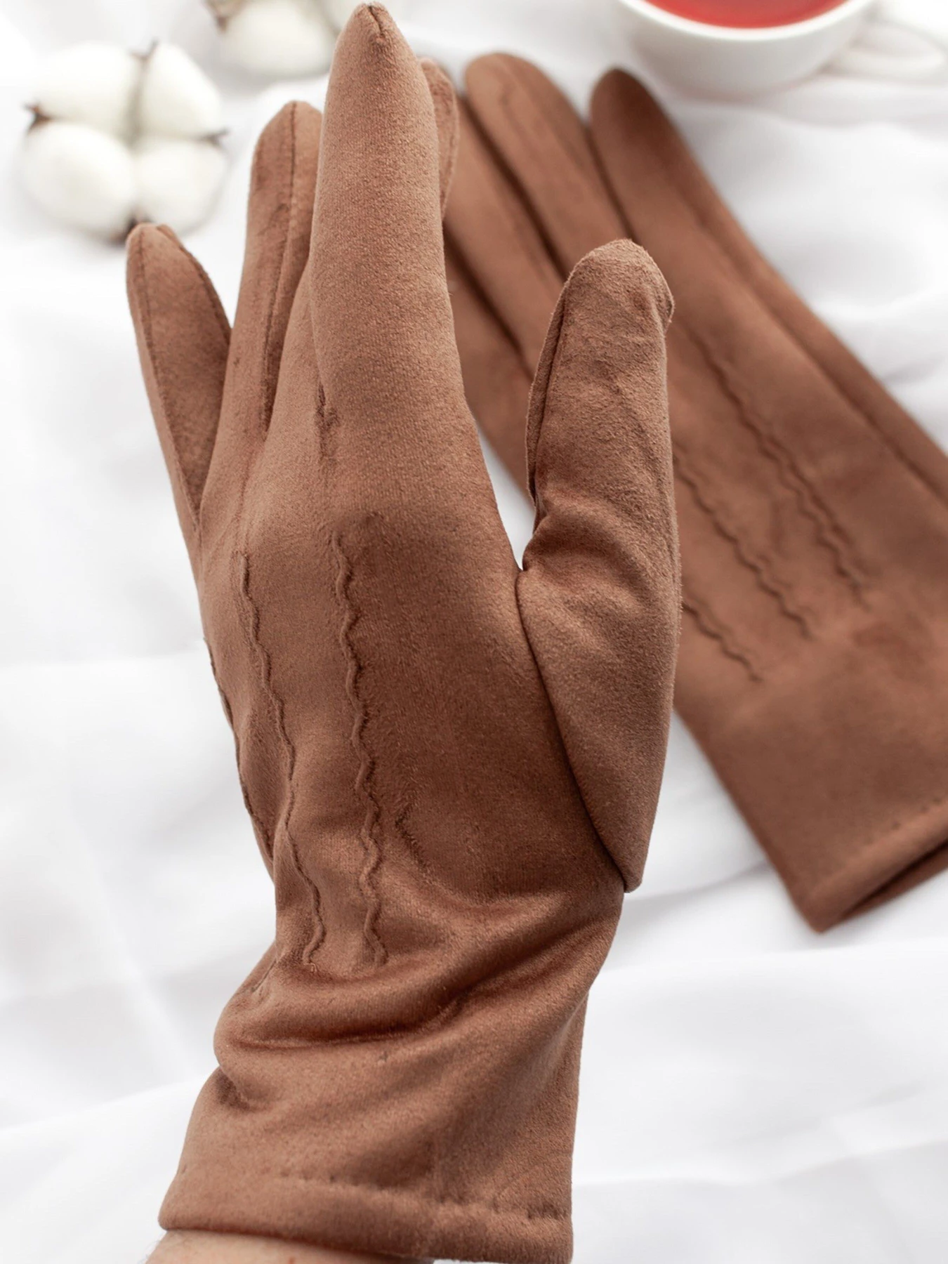 Перчатки и варежки ISSA Plus модель PE-19_brown Фото