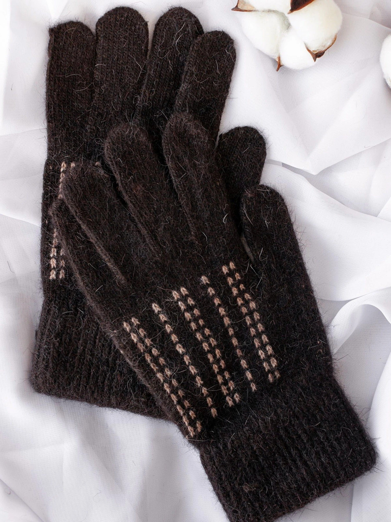 Перчатки и варежки ISSA Plus модель PE-20_darkbrown Фото