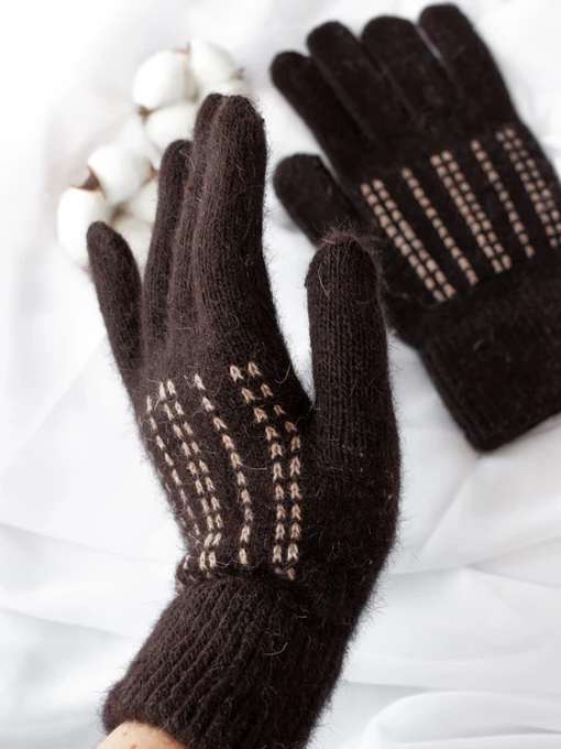 Перчатки и варежки ISSA Plus модель PE-20_darkbrown Фото