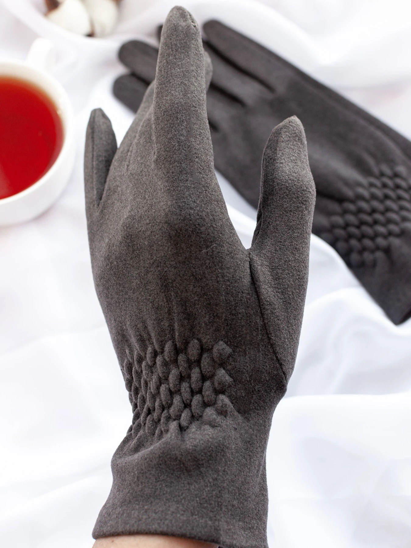 Перчатки и варежки ISSA Plus модель PE-22_darkgray Фото