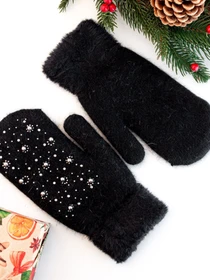 Перчатки и варежки ISSA Plus модель PE-24_black Фото
