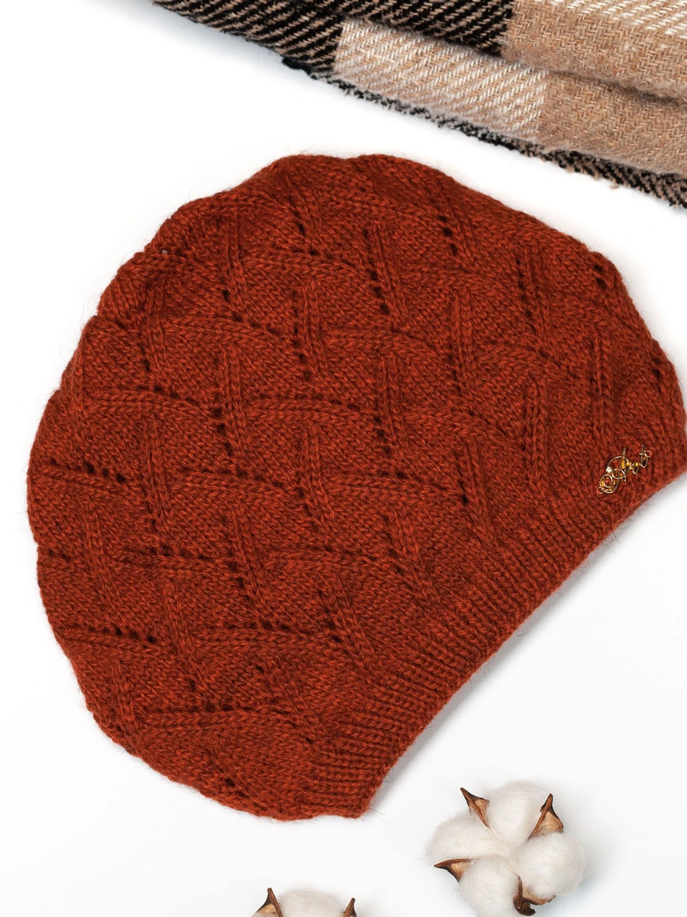 Шапки та кепки ISSA Plus модель SH-14_terracotta Фото