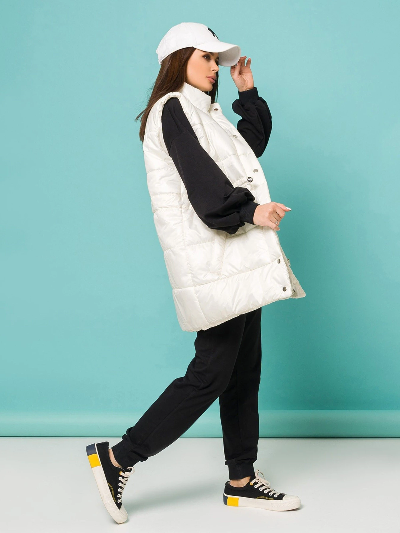 Куртки та дублянки ISSA Plus модель SA-337_milky. Куртки та дублянки ISSA Plus модель SA-337_milky. Фото