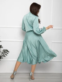 Платья ISSA Plus модель 12380_turquoise Фото