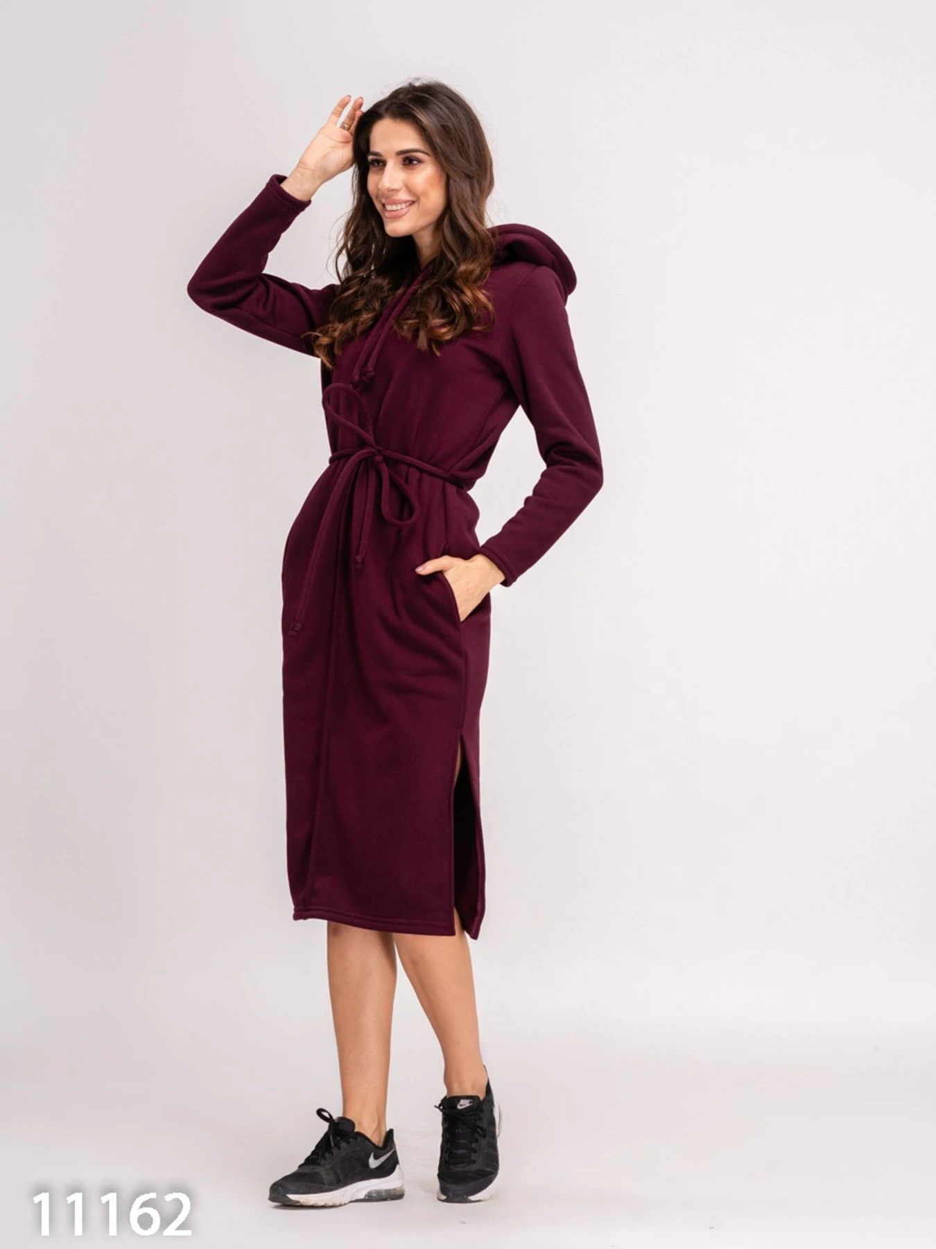 Платья ISSA Plus модель 11162_burgundy Фото