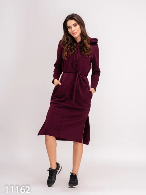 Сукні ISSA Plus модель 11162_burgundy Фото