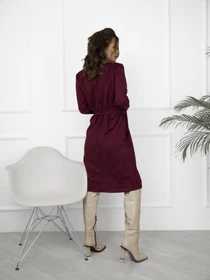 Сукні ISSA Plus модель 12271_burgundy Фото