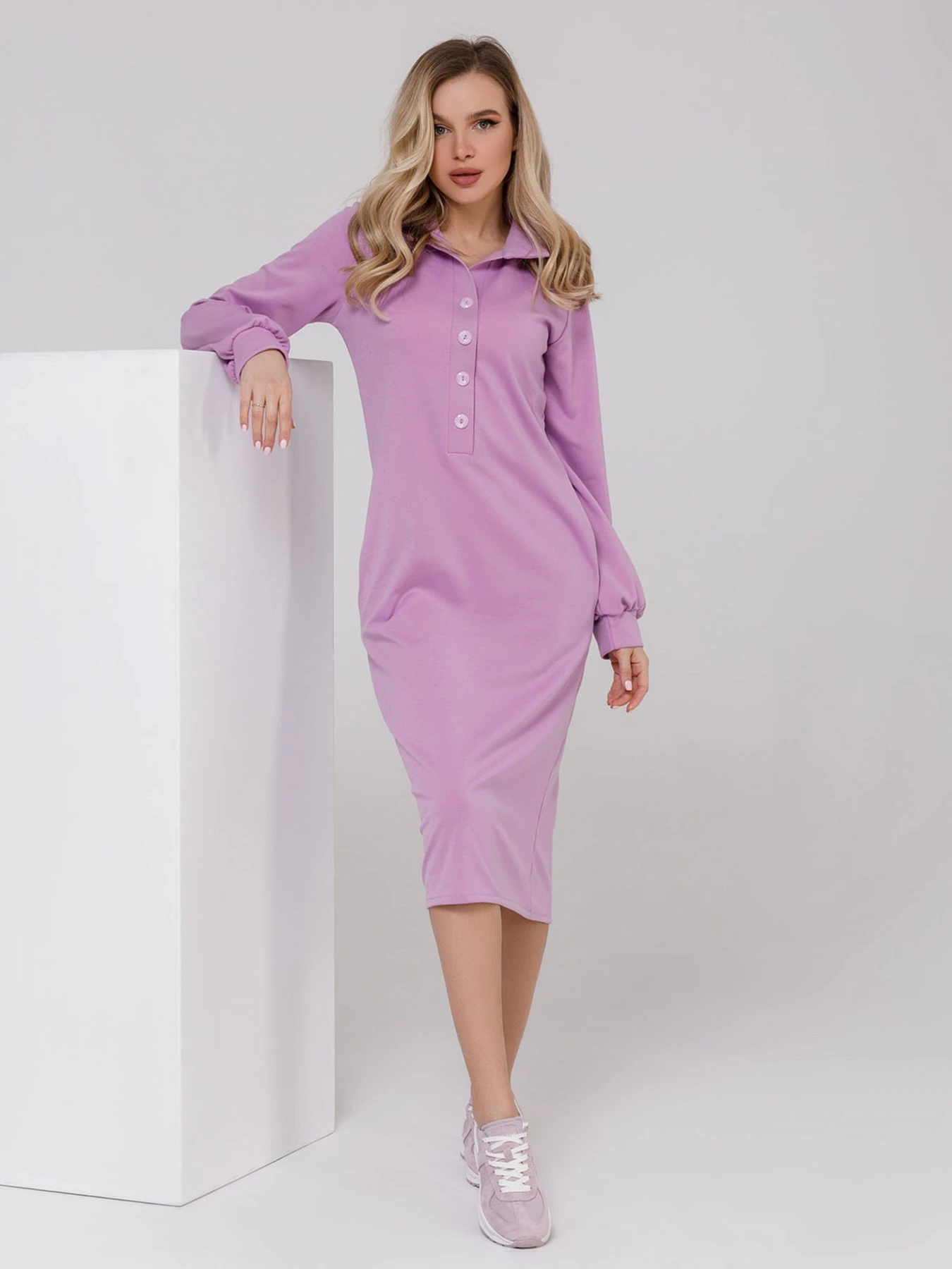 Платья ISSA Plus модель 12511_lilac Фото