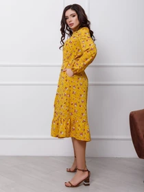 Сукні ISSA Plus модель 12413_mustard Фото