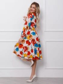 Платья ISSA Plus модель 12416_multicolor Фото