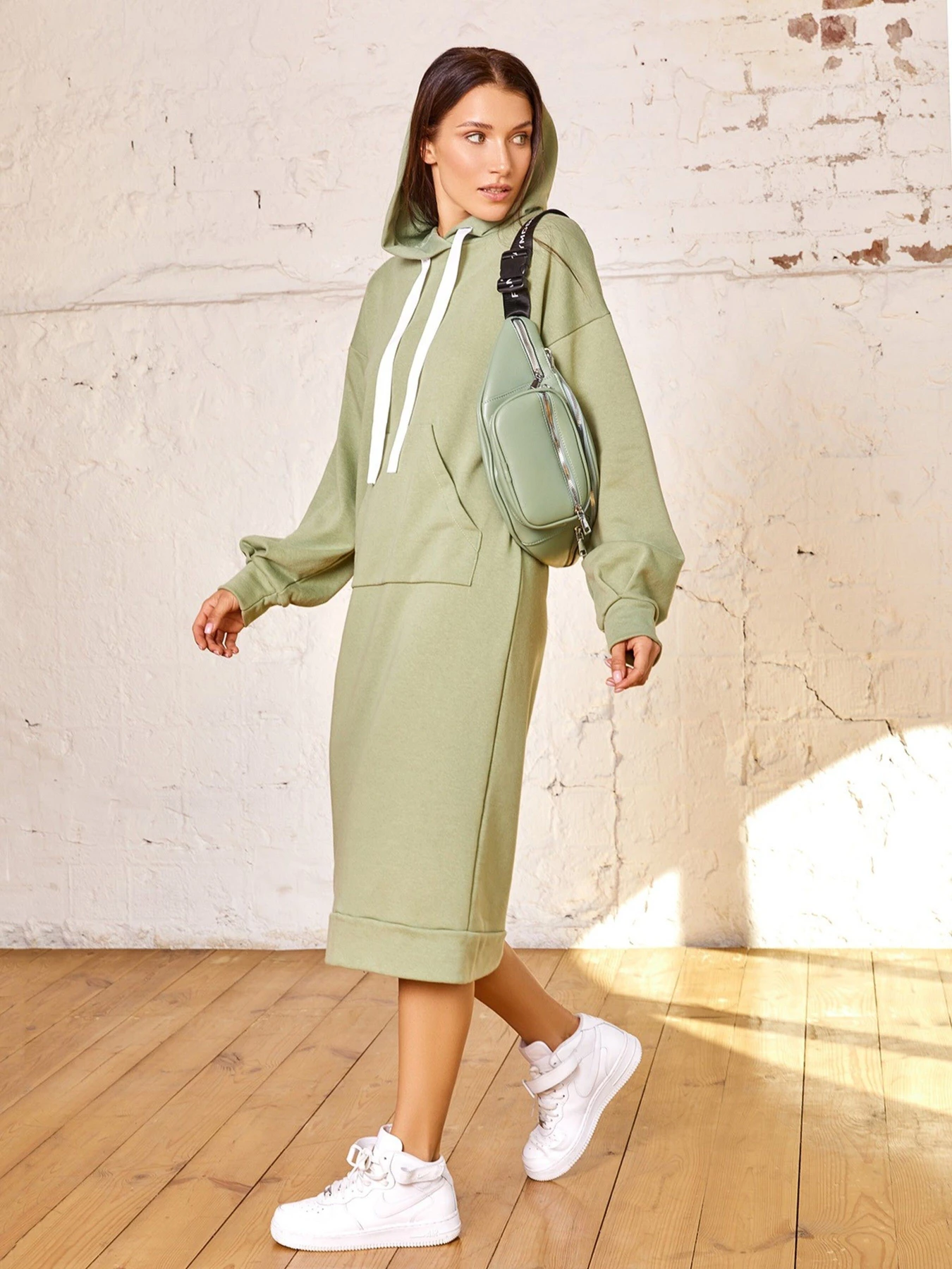 Платья ISSA Plus модель 12889_olive Фото