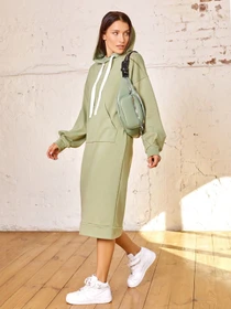 Платья ISSA Plus модель 12889_olive Фото