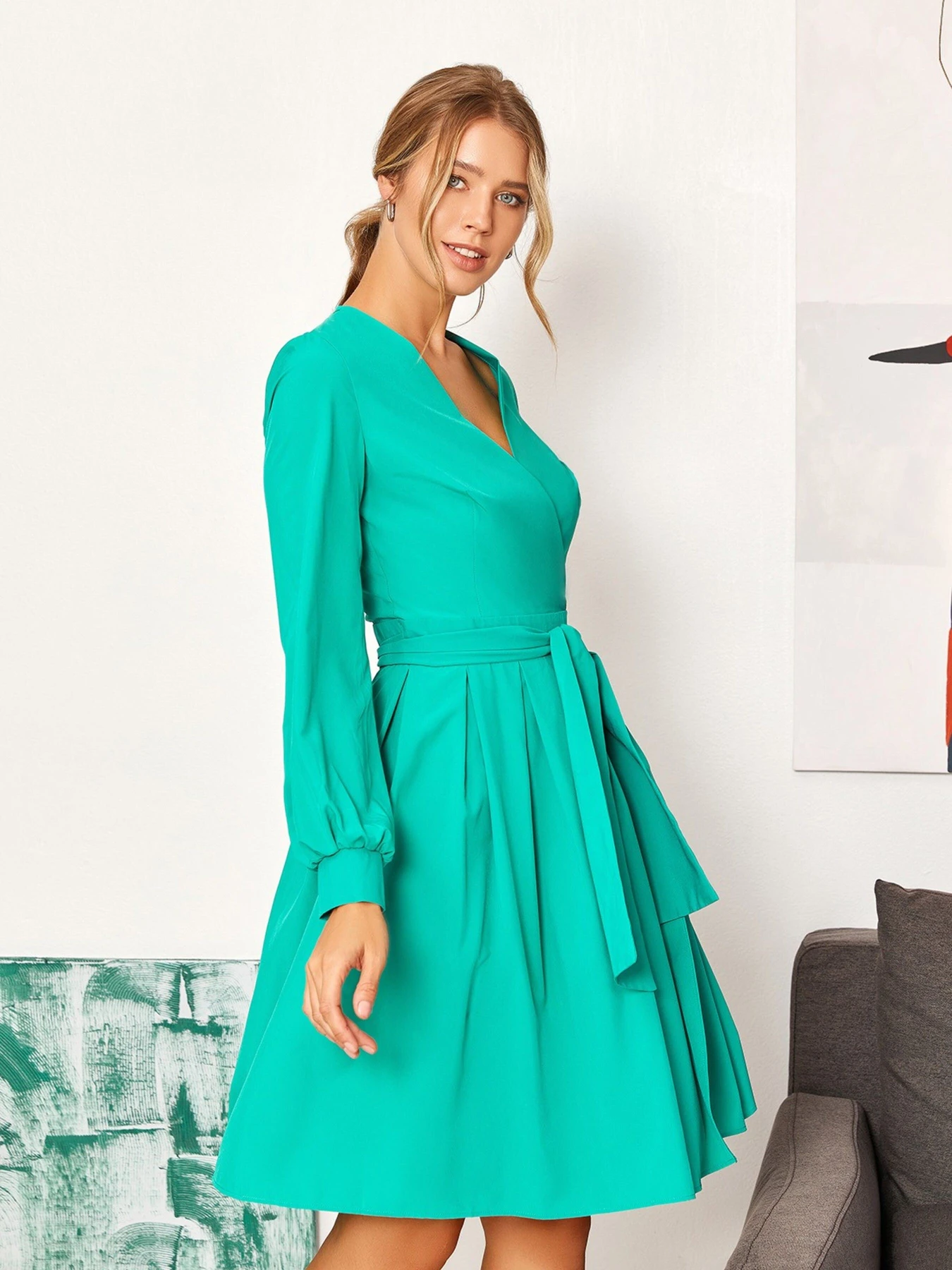Сукні ISSA Plus модель 13040_green Сукні ISSA Plus модель 13040_green Фото