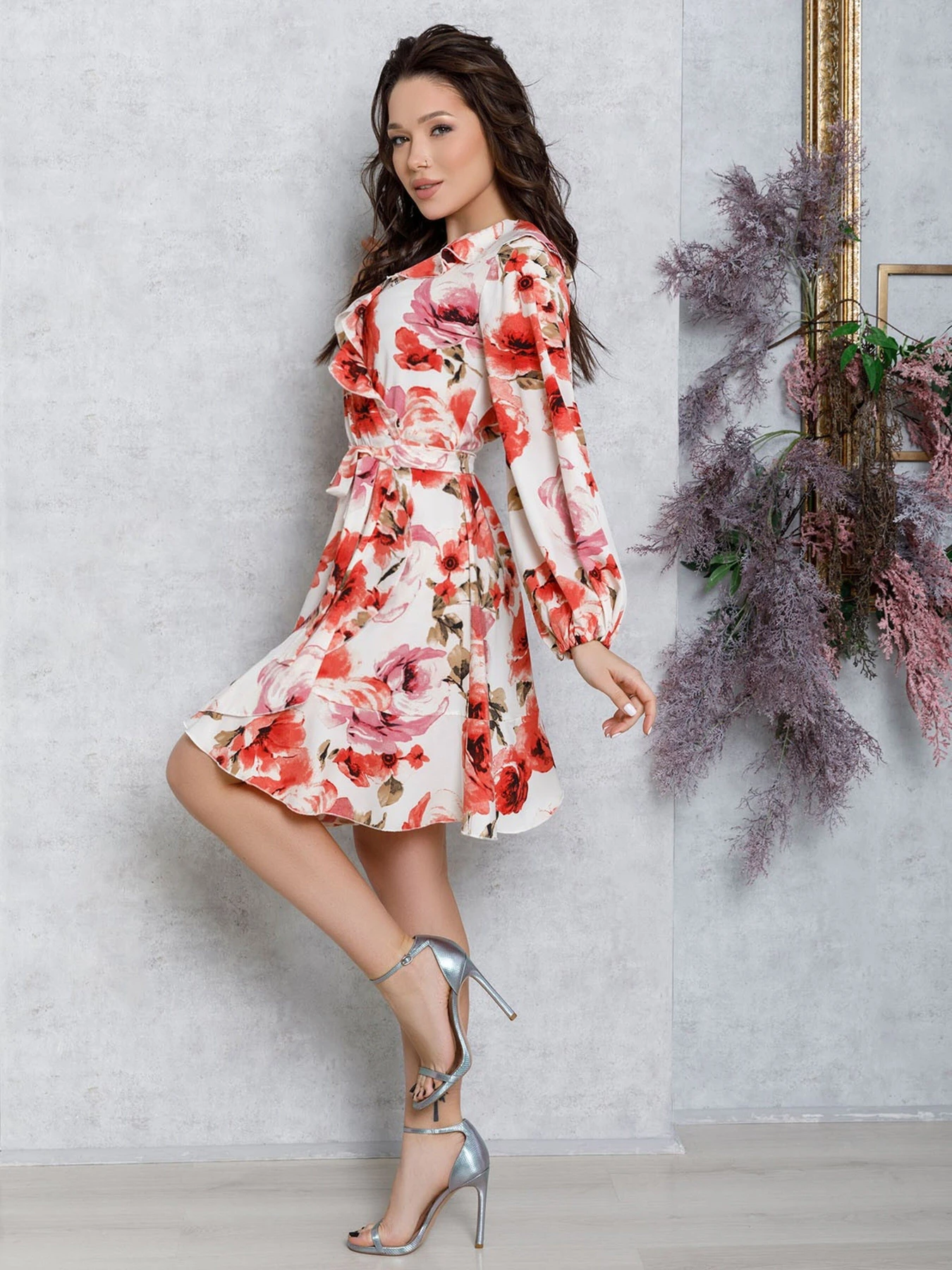 Сукні ISSA Plus модель 12589_multicolor Фото