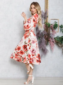 Сукні ISSA Plus модель 12564_multicolor Фото