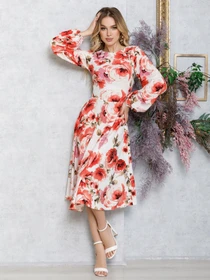 Сукні ISSA Plus модель 12564_multicolor Фото